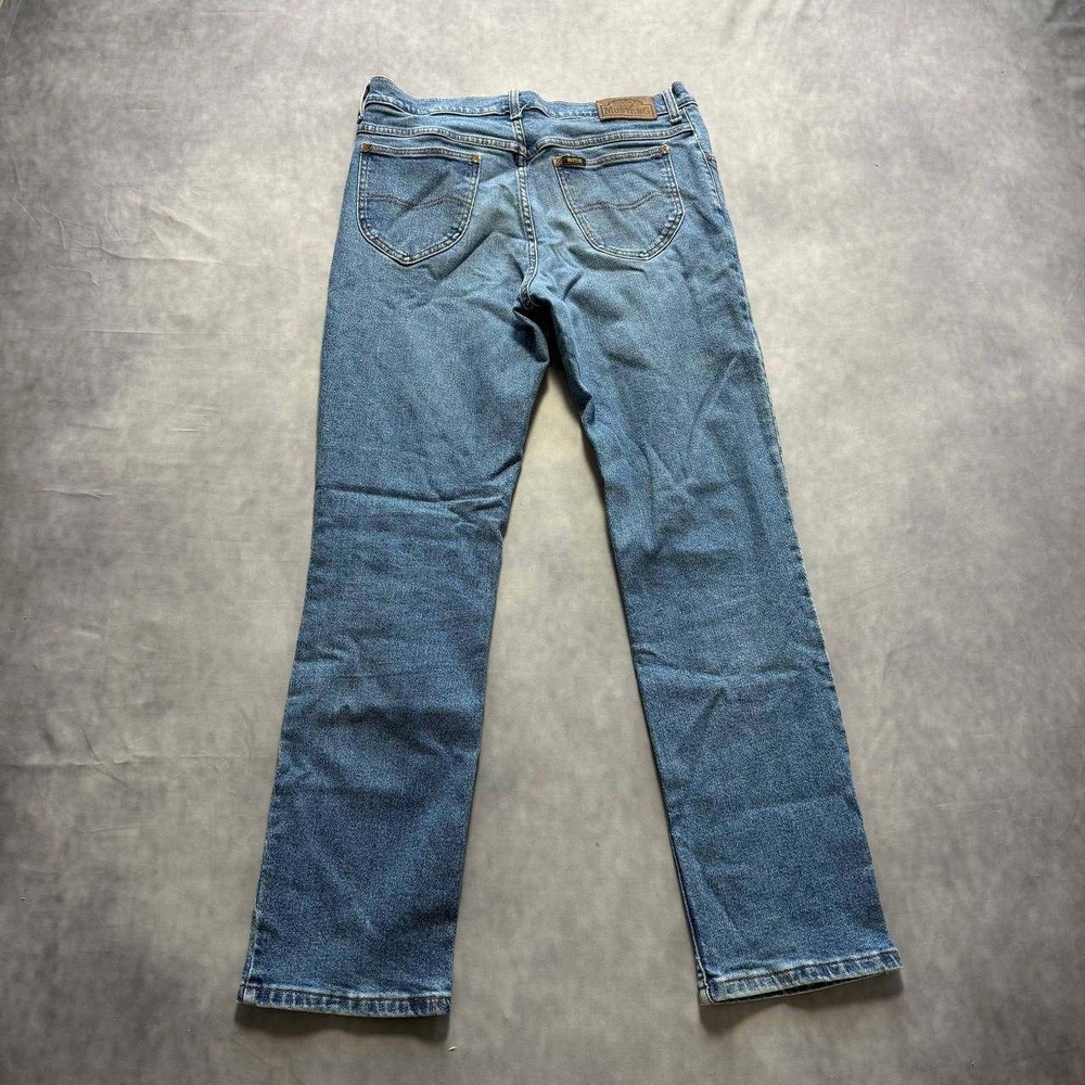 Mustang Oregon Mens Straight Leg Jeans Medium Wash Blue Denim Pants 32x32